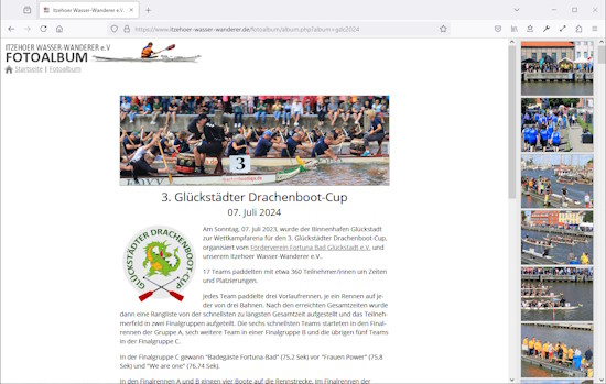 Fotoalbum zum 3 Glückstädter Drachenboot-Cup