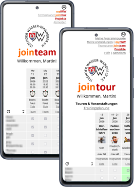 Smartphone: JoinTeam & JoinTour Smartphone: JoinTeam & JoinTour