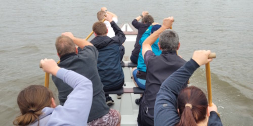 Drachenboot-Training auf der Stör