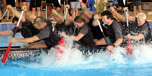 Team 'Elbpiraten' im Rennen