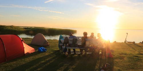 Sonnenuntergang über dem Saaler Bodden